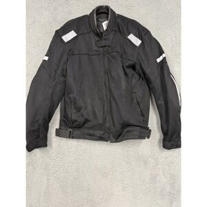 River Road Mesh Motorcycle Jacket Mens Medium Reflective Armor Liner Pockets